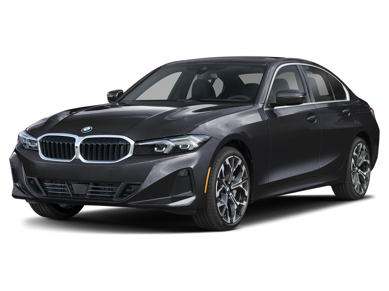 2025 BMW 3 Series 330i xDrive in Black Sapphire Metallic — front three-quarter view