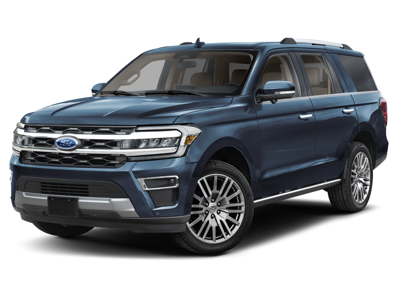 2024 Ford Expedition Limited in Black Metallic — front three-quarter view