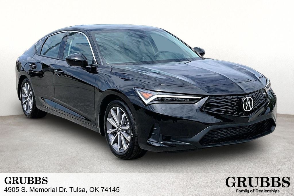 2026 Acura Integra Base in Majestic Black Pearl — front three-quarter view