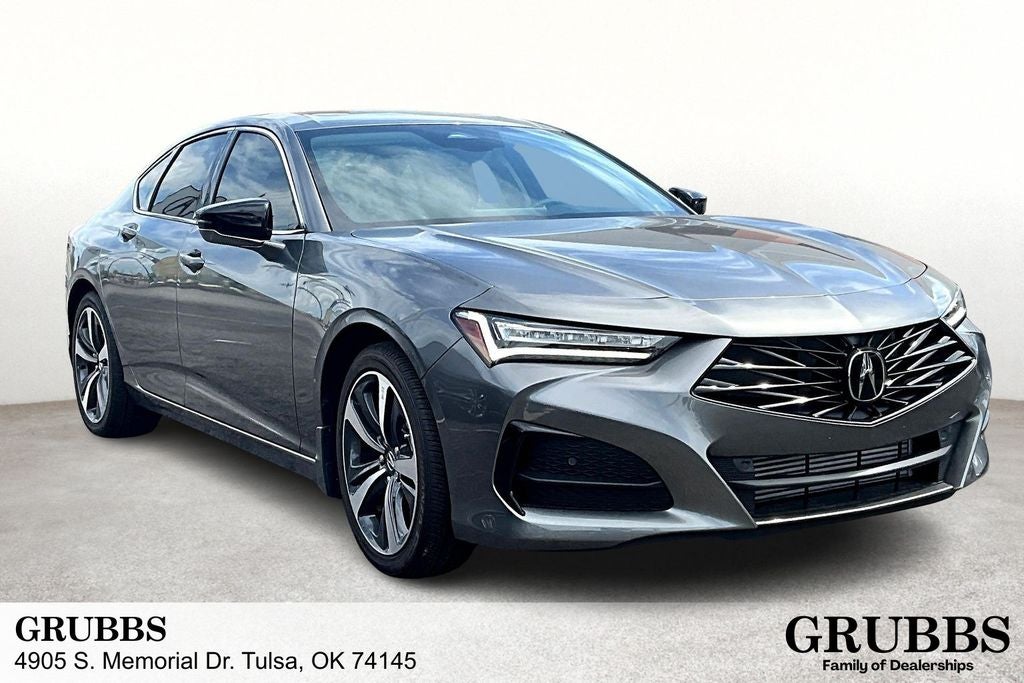2025 Acura TLX Technology Package in Liquid Carbon Metallic — front three-quarter view