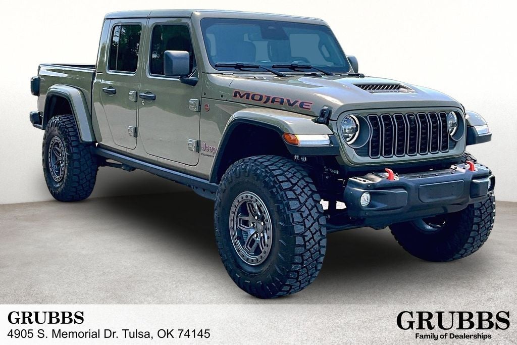2026 Jeep Gladiator Mojave X in Granite Crystal Metallic Clearcoat — front three-quarter view