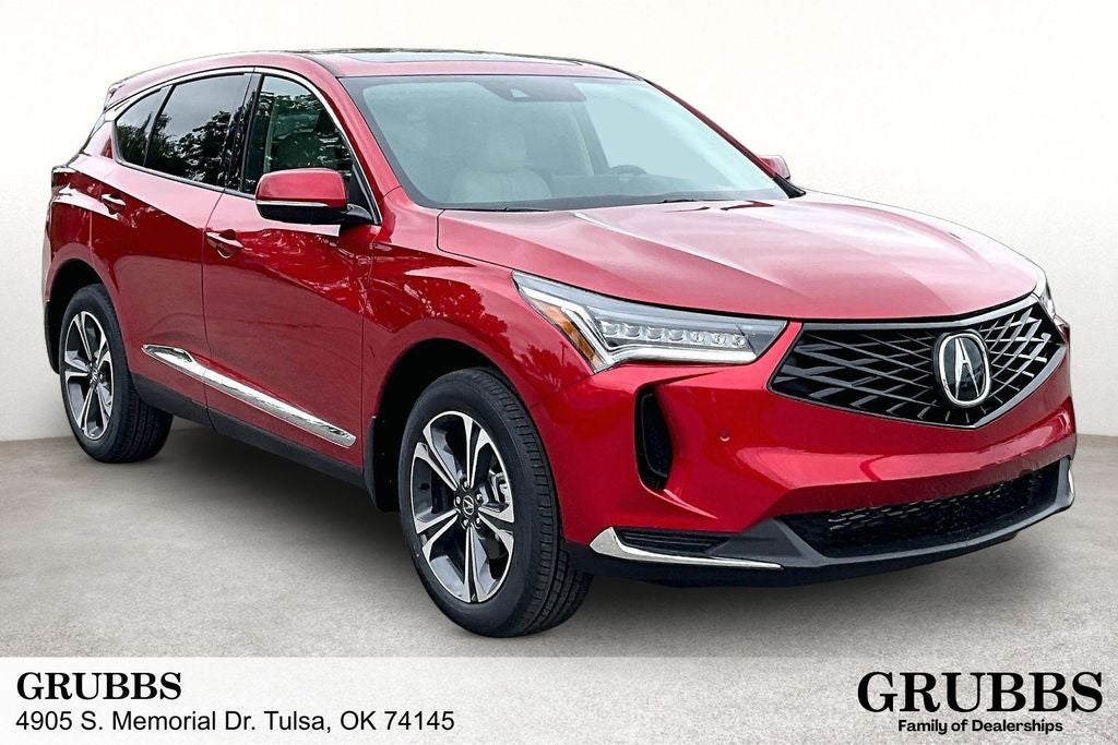 2026 Acura RDX Technology Package SH-AWD in Performance Red Pearl — front three-quarter view