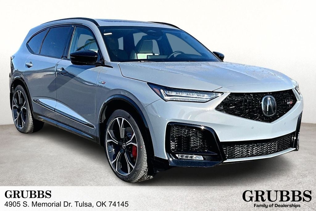 2026 Acura MDX Type S w/Advance Package SH-AWD in Urban Gray Pearl — front three-quarter view
