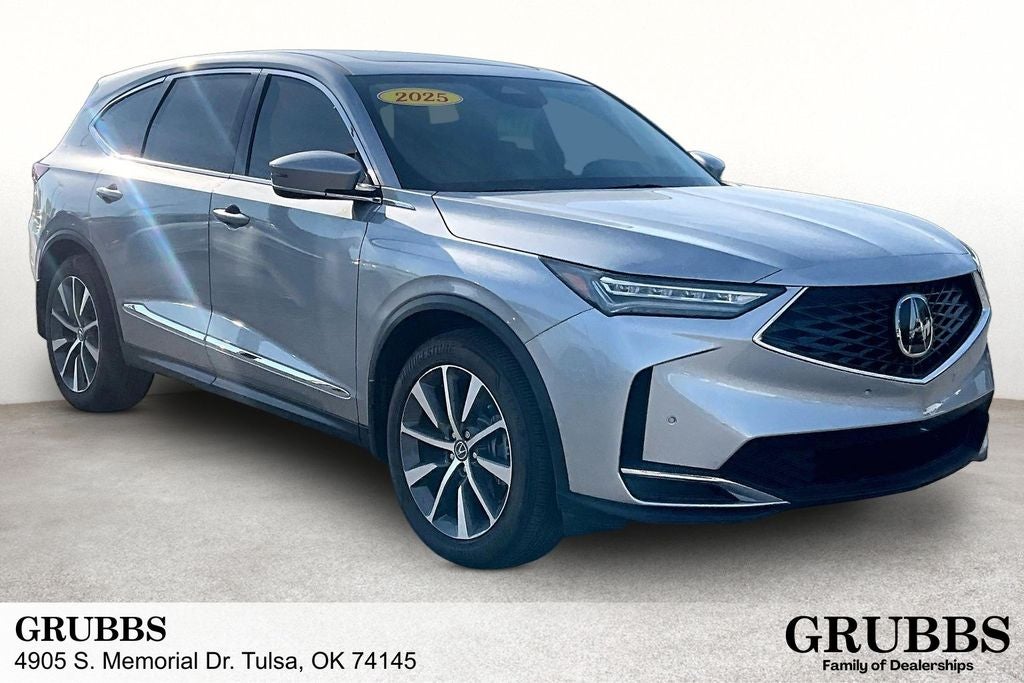2025 Acura MDX Technology Package SH-AWD in Lunar Silver Metallic — front three-quarter view