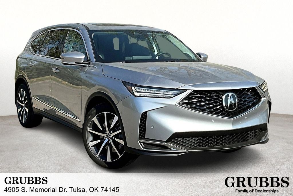2025 Acura MDX Technology Package SH-AWD in Lunar Silver Metallic — front three-quarter view